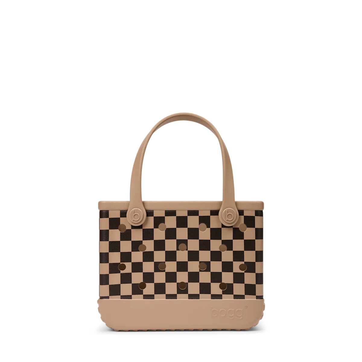 Bitty Bogg Bag - Checkered Camel/ Hot Cocoa