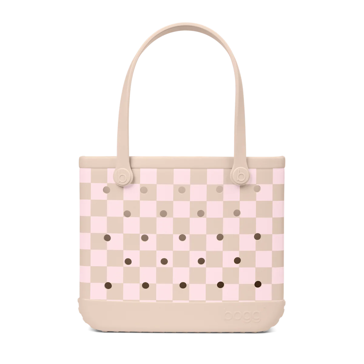 Baby Bogg Bag - Checkered Linen/ Pink Marshmallow